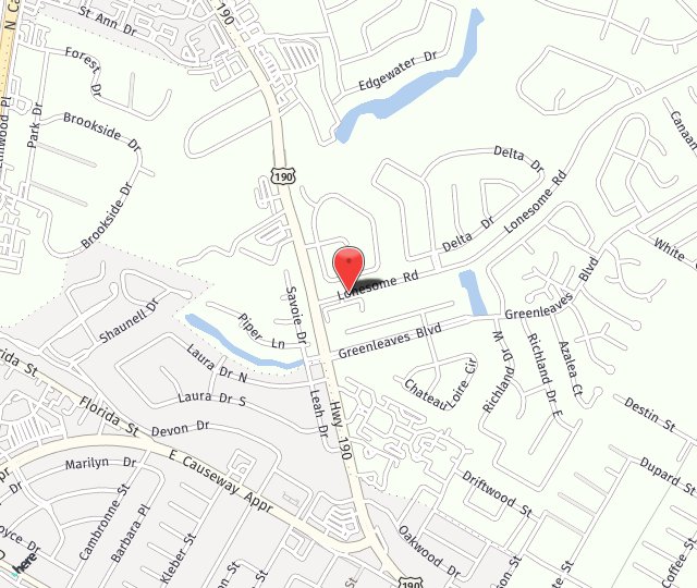 Location Map: 4060 Lonesome Rd Mandeville, LA 70448